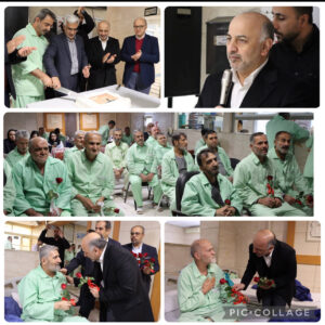 📌دیدار مدیرعامل بیمه دی با جانبازان بیمارستان صدر همزمان با بزرگداشت روز جانبازهمزمان با اعیاد مبارک شعبانیه و ولادت با سعادت قمر منیر بنی هاشم حضرت ابالفضل العباس (ع)،